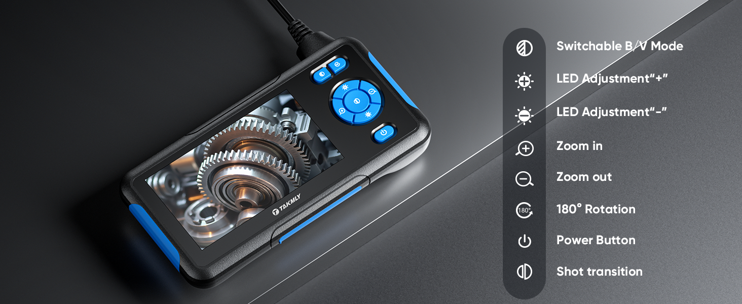 snake camera with light