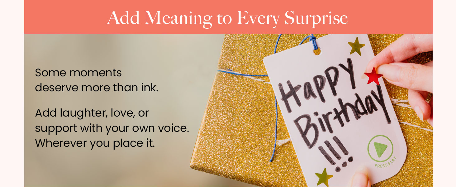 VoiceGift Customizable gift tags