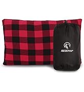 REDCAMP Small Camping Pillow Lightweight and Compressible, 1PC/2PCS Flannel Travel Pillow with Re...