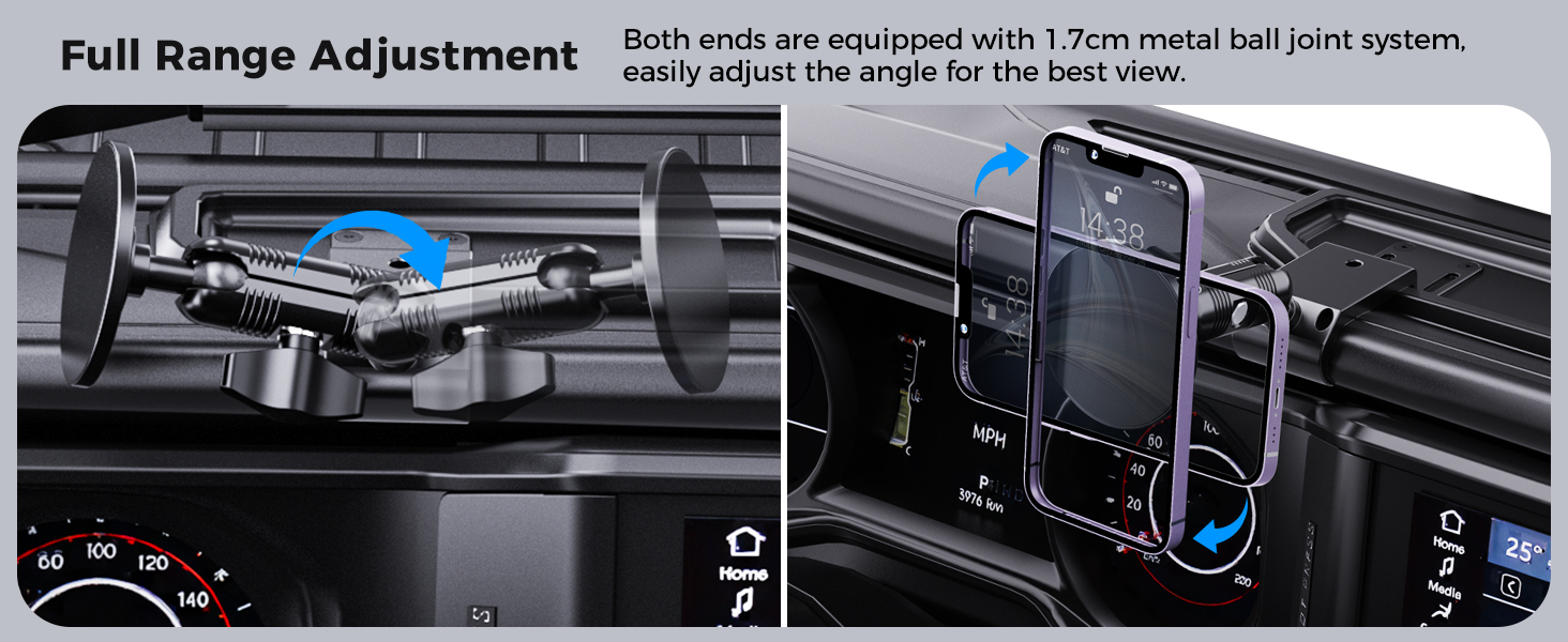 Phone Mount for Jeep Wrangler JL JLU and Gladiator JT