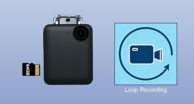 Lenofocus pov mini body camera small body cam clip pocket video camera