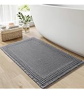 RESARE Waffle Bath Mat for Bathroom, Super Absorbent Bathroom Rugs Non Slip Machine Washable, Ult...