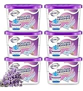 NATRUTH 6-Pack Moisture Absorbers With Lavender Scent,Portable Closet Dehumidifier, Odor Eliminat...