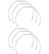 Chinflly 6 PCS Gallon Handle Replacement,Ergonomic Iron Replacement Bucket Handles with Plastic G...