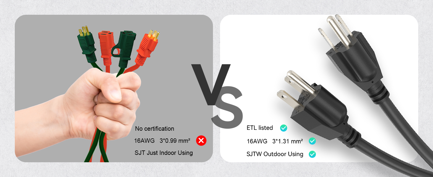 short extensio ncord black 3 prong