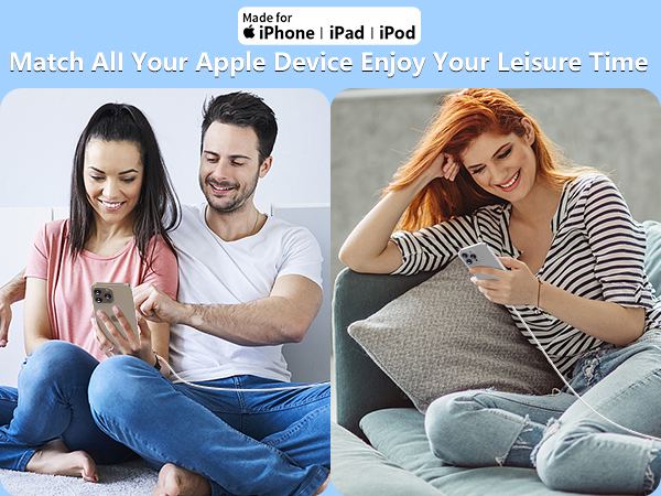 MFi Certified 2Pack PD 20W USB C Chargers Block Type C Wall Charger iPhone 16 Charger Fast Charging