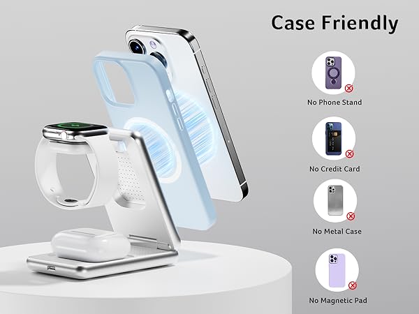 Acer Magnetic Wireless Charger, 3 in 1 Wireless Charging Station
