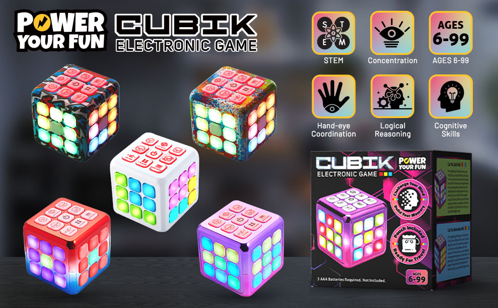 power your fun cubik different styles features