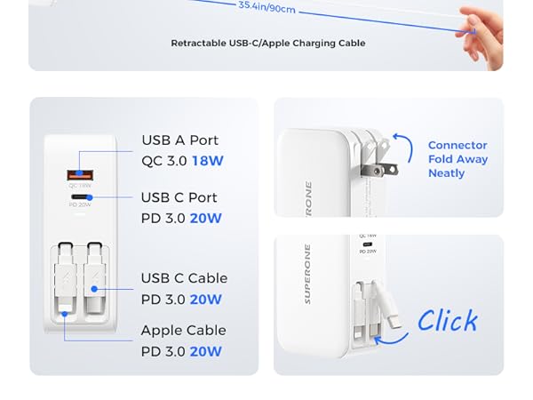 retractable phone charger