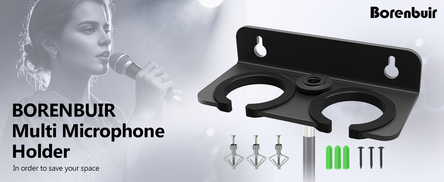 2 Multi Microphone Holder