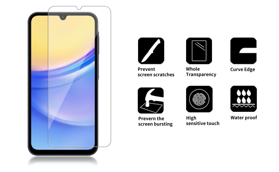 4 Pack Glass Screen Protector Compatible for Samsung Galaxy A16 5G