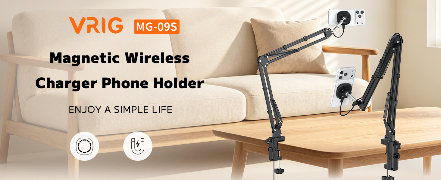 magnetic wireless charger phone holder