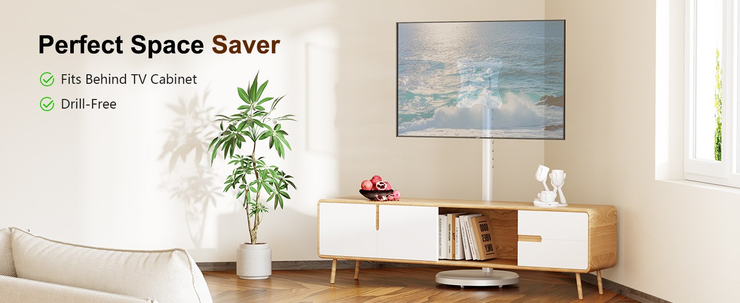 TV Stand with Wheels