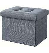 ALASDO Ottoman Storage Ottoman Footrest Folding Ottoman with Srorage Small Ottoman Foot Rest for ...