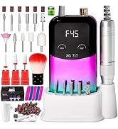 LIMEGIRL Professional Electric Nail File Drill Bits Kit 45000RPM for Acrylic Toenail Machine Clip...
