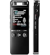 GOPOSOO Digital Voice Recorder with Playback – Voice Activated Tape Recorder, 1100 Hours,3072Kbps...