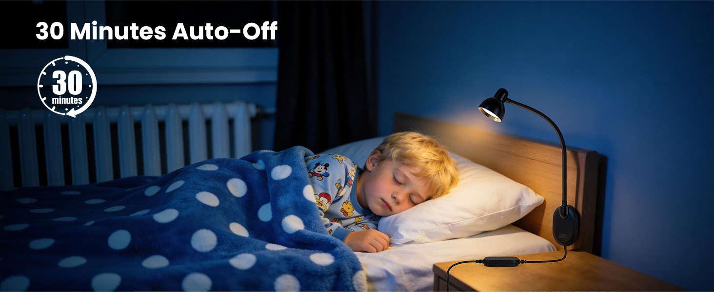 LED Wall Mounted Reading Light Book Light for Reading in Bed Wall Lamps for Bedside Reading Bedroom