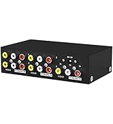 MT-VIKI 4 Way 3 RCA Splitter Composite Video Audio Distribution (1 in 4 Out)