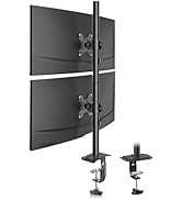 Suptek Dual LED LCD Monitor Stand up Desk Mount for 2 / Two Screens up to 32 inch Extra Tall 31.5...