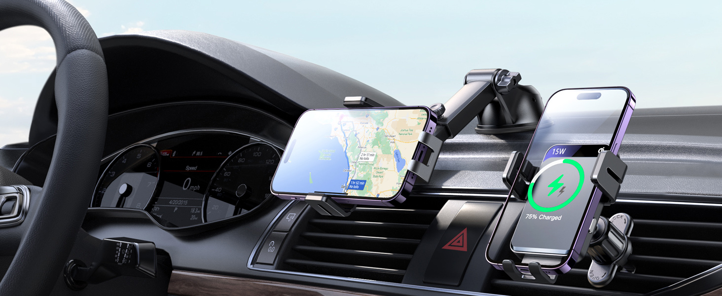 wireless car charger mount