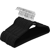 Mr. Pen- Velvet Hangers, 40 Pack, Black Hangers, Clothes Hangers, Felt Hangers, Black Velvet Hang...