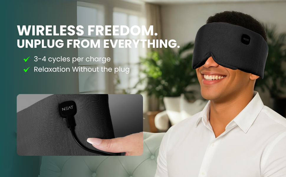 heated massage eye mask