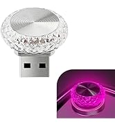 YAWUROU 1 PC USB LED Car Interior Atmosphere Lamp, Plug and Play Portable Mini Car Night Ambient ...