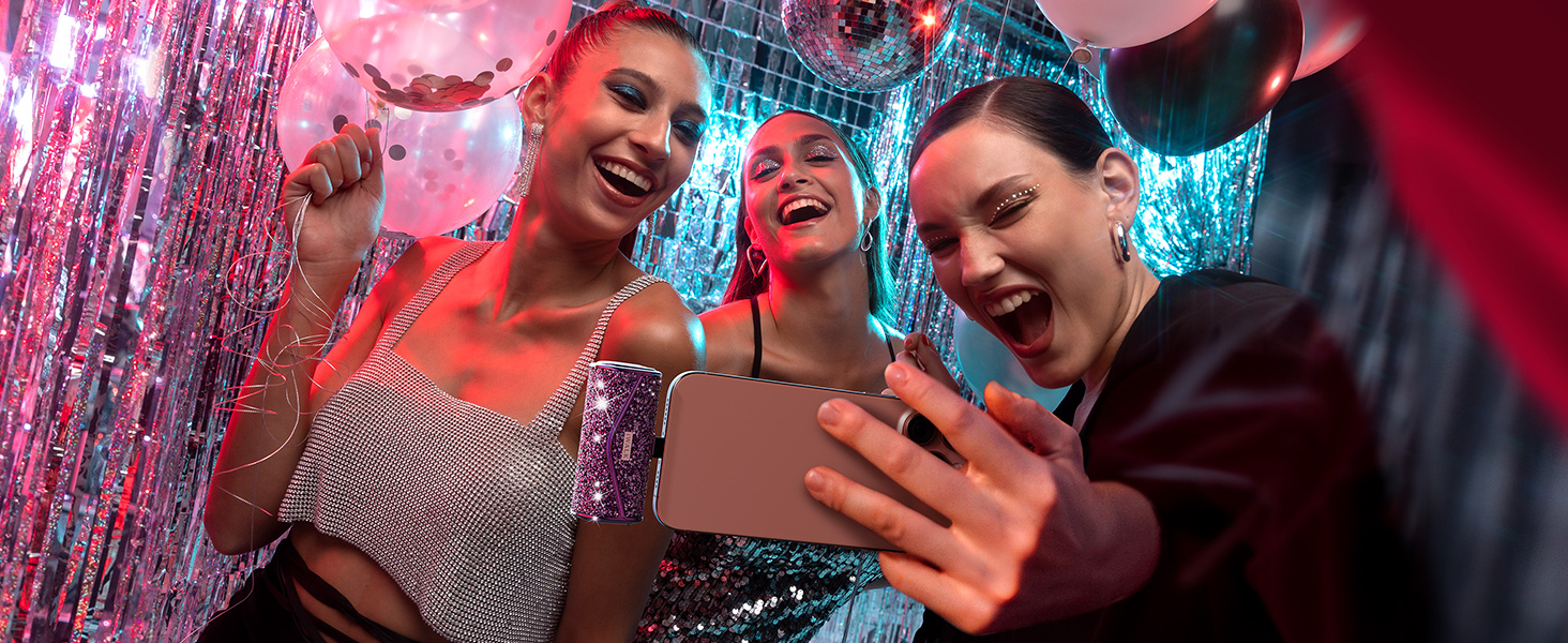 portable charger sparkly