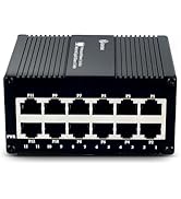 Atroodac 12 Ports Gigabit Mini Ethernet Switch Unmanaged Energy Efficient Network Switch Traffic ...