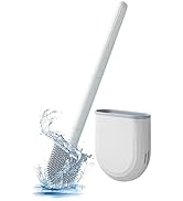 Thaibna Silicone Toilet Brush,Toilet Bowl Brush,Toilet Brush and Holder Set,Rv Toilet Cleaner Bru...