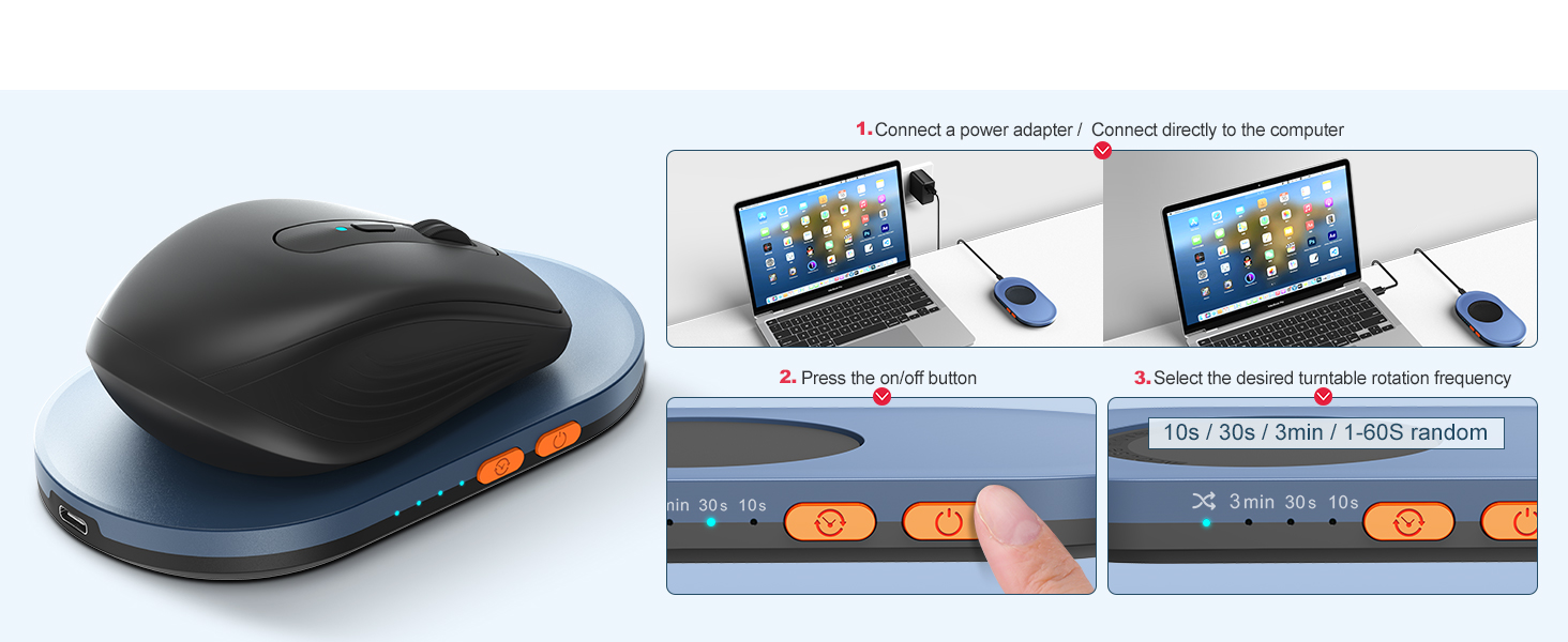 Ultra-Slim Mechanical Mouse Mover