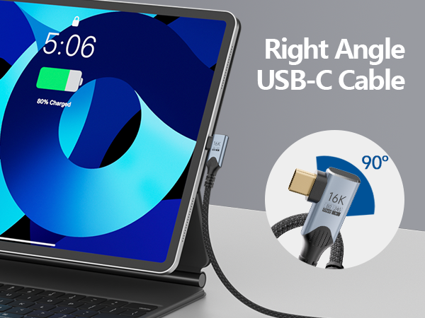 Right Angle USB-C Cable