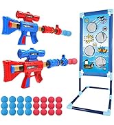 YEEBAY Shooting Game Toy for Age 6, 7, 8,9,10+ Years Old Kids, Boys - 2pk Foam Ball Popper Air Gu...