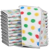 XANGNIER 10 Pcs Non Scratch Wire Dishcloth,2025 New Upgrade Steel Wool Cleaning Cloths for Wet an...
