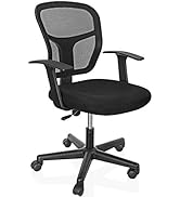 SUPER DEAL Ergonomic Desk Chair Mesh Computer Chair with Armrests, Height Adjustable, 360° Swivel...