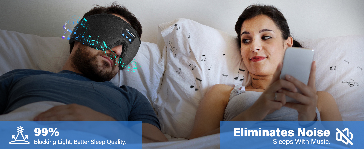 Sleep Headphones Sleep Bluetooth Eye Mask Wireless Sleep Mask Sleep Aid Gift