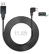 YQMAJIM Charging Power Cable for Dash Cam, (11.5 Ft) USB 2.0 to Micro USB Car Vehicle Power Charg...