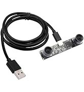 SVPRO Global Shutter USB Camera with M12 Dual Lens 1200P 60fps Industrial Camera for Recording Fa...