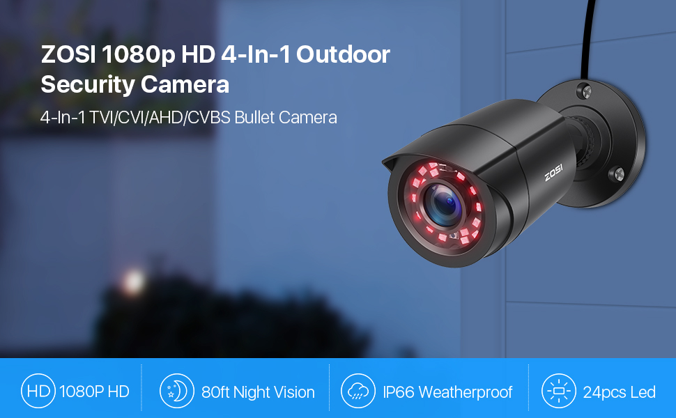 ZG1062C-BS 1080P Full HD 4-in-1 outdoor security camera