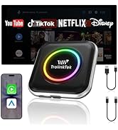 TrolinkTek AI Box Wireless Carplay Adapter, Android 13.0 System, 8 Core,5GHz WiFi &amp; Bluetooth 5.4...