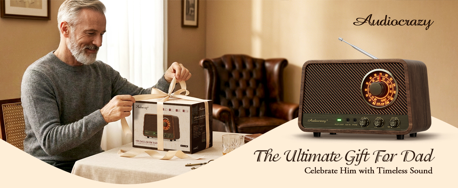 Vintage radio father day gift