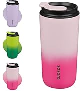 BJPKPK 16oz Insulated Tumbler with Lid,Travel Coffee Mug Stainless Steel,Leakproof Reusable Therm...