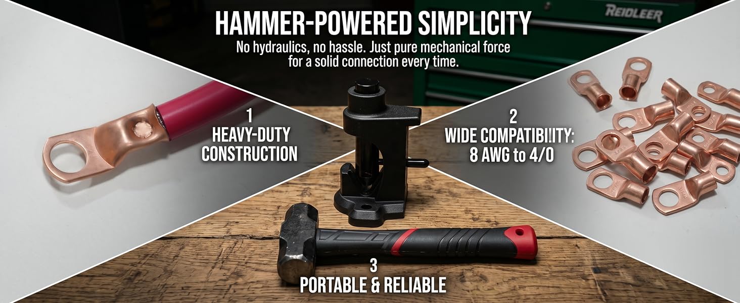 Hammer Lug Crimper Tool