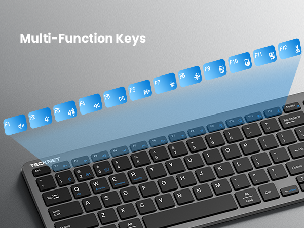 Multi media function keys