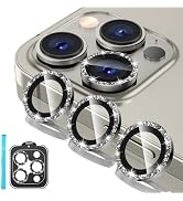 Tensea for iPhone 15 Pro/iPhone 15 Pro Max Camera Lens Protector, 9H Tempered Glass Camera Cover ...