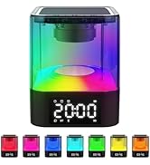 Ebhako Night Light Bluetooth Speaker, Multi-Functional Dual Alarm Clock, MP3 Player, Touch Sensor...