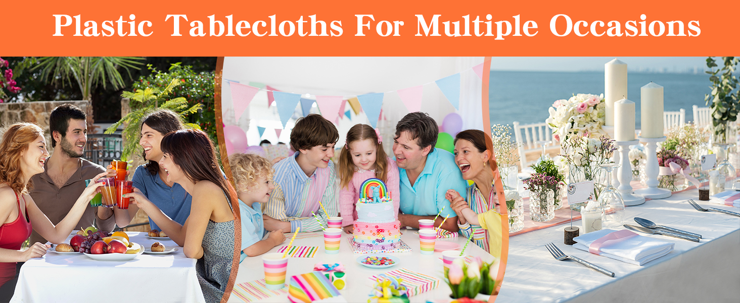 plastic tablecloths 