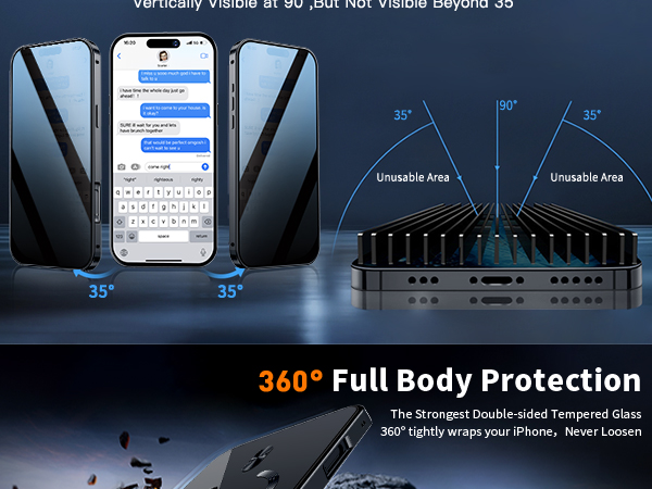 Magnetic Privacy Case for iPhone 17 Pro [Compatible with MagSafe]