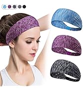 HDZIYU Twist Knot Headbands for Women Men (3 Pack), Women Yoga Sport Headbands, Sweat Workout Hea...