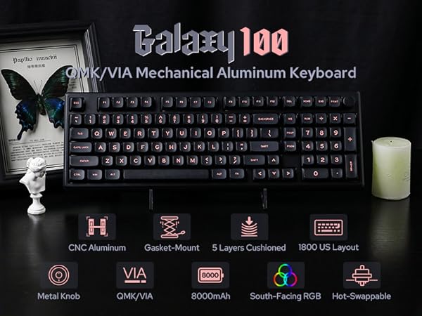 Galaxy100 wireless gaming keyboard